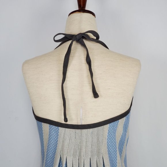 Silence + Noise Urban Outfitters Women tops sz S Blue white halter style soft - Picture 7 of 8